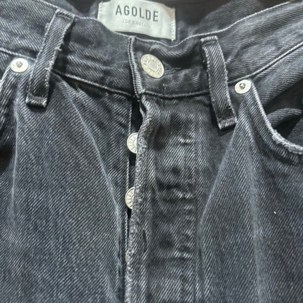 AGOLDE 90's Midrise‎ Loose Fit Ripped Jeans Size 24 - Picture 9 of 10